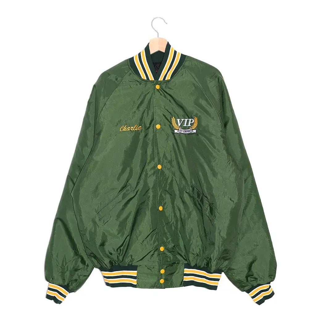 Giacca Varsity Satin Vintage Made in USA