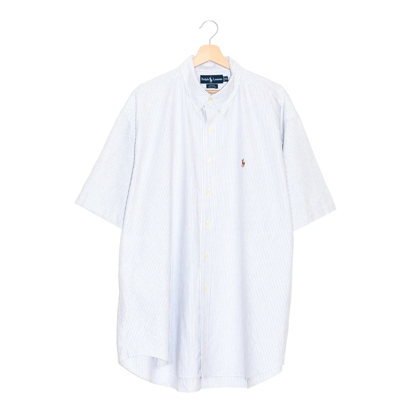 Camicia Ralph Lauren a righe modello Blake maniche corte