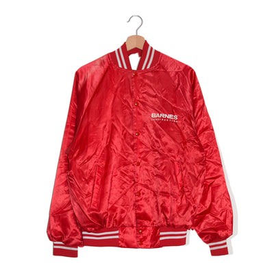 Varsity Jacket Vintage Barnes Construction – L