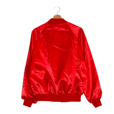 Vintage Dodge Varsity Jacket Rosso Satin – M