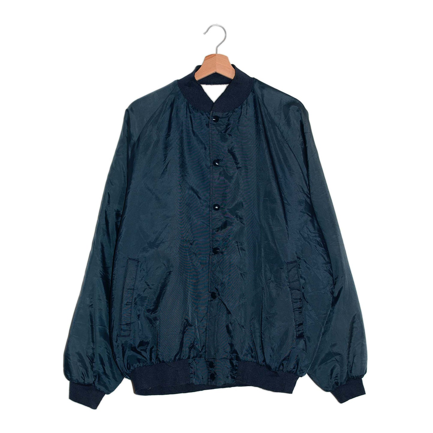 Vintage Varsity Jacket Navy Minimal – XL