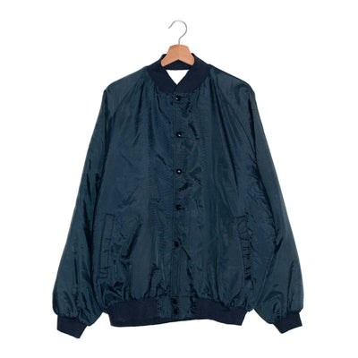 Vintage Varsity Jacket Navy Minimal – XL