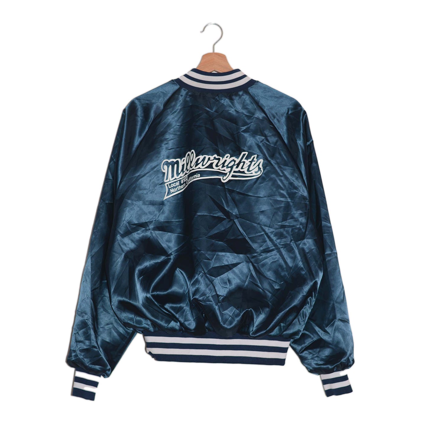 Giacca College Satin Vintage Millwrights Blu – L