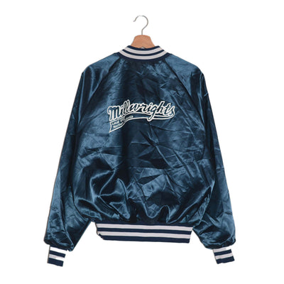Giacca College Satin Vintage Millwrights Blu – L