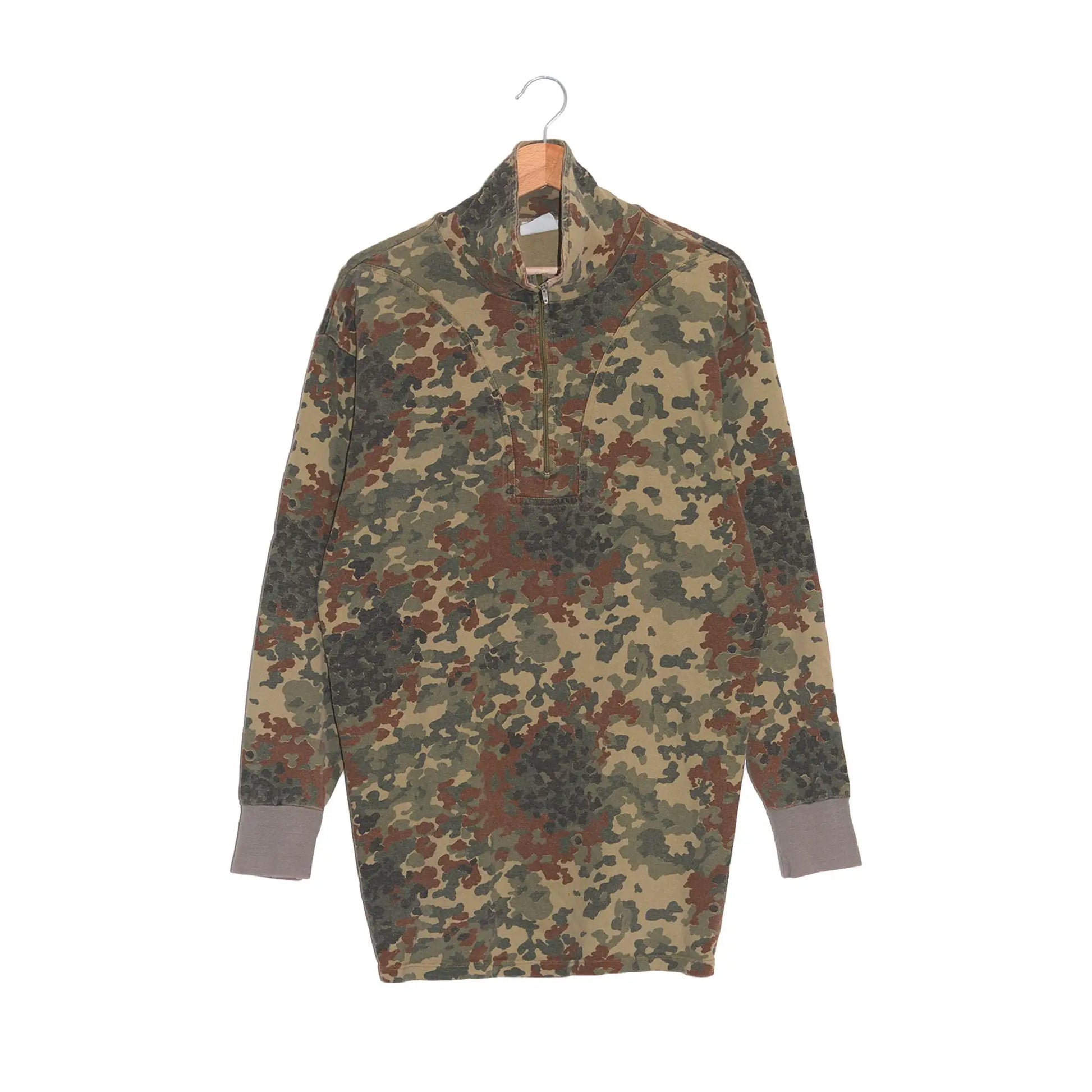 Felpa Militare quarter-zip-Vintage-fronte.webp; Felpa Militare quarter-zip-Vintage-retro.webp