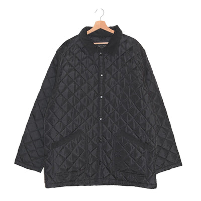 Quilted Jacket Nera con Maniche Rimovibili - XXL