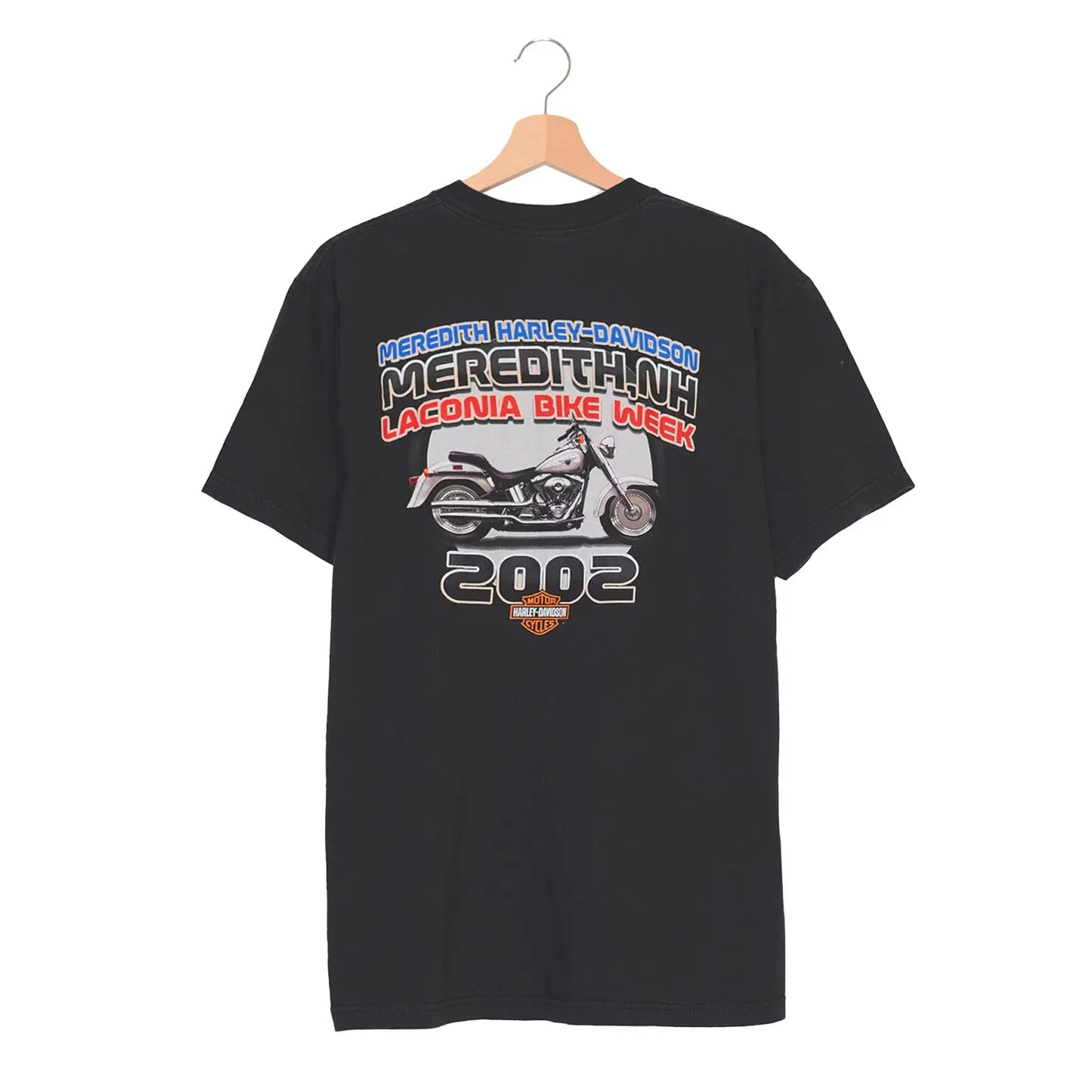 Harley-Davidson T-Shirt Meredith Laconia Bike Week 2002 - L