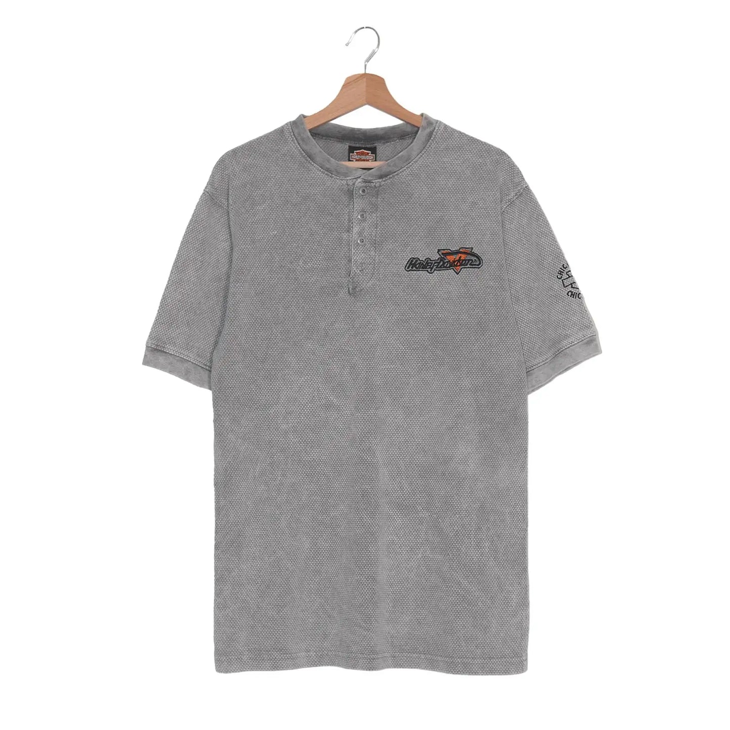 Harley-Davidson Henley Mineral Wash Chicago Illinois - M